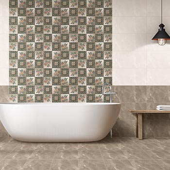 Decorative ceramic wall and floor tiles